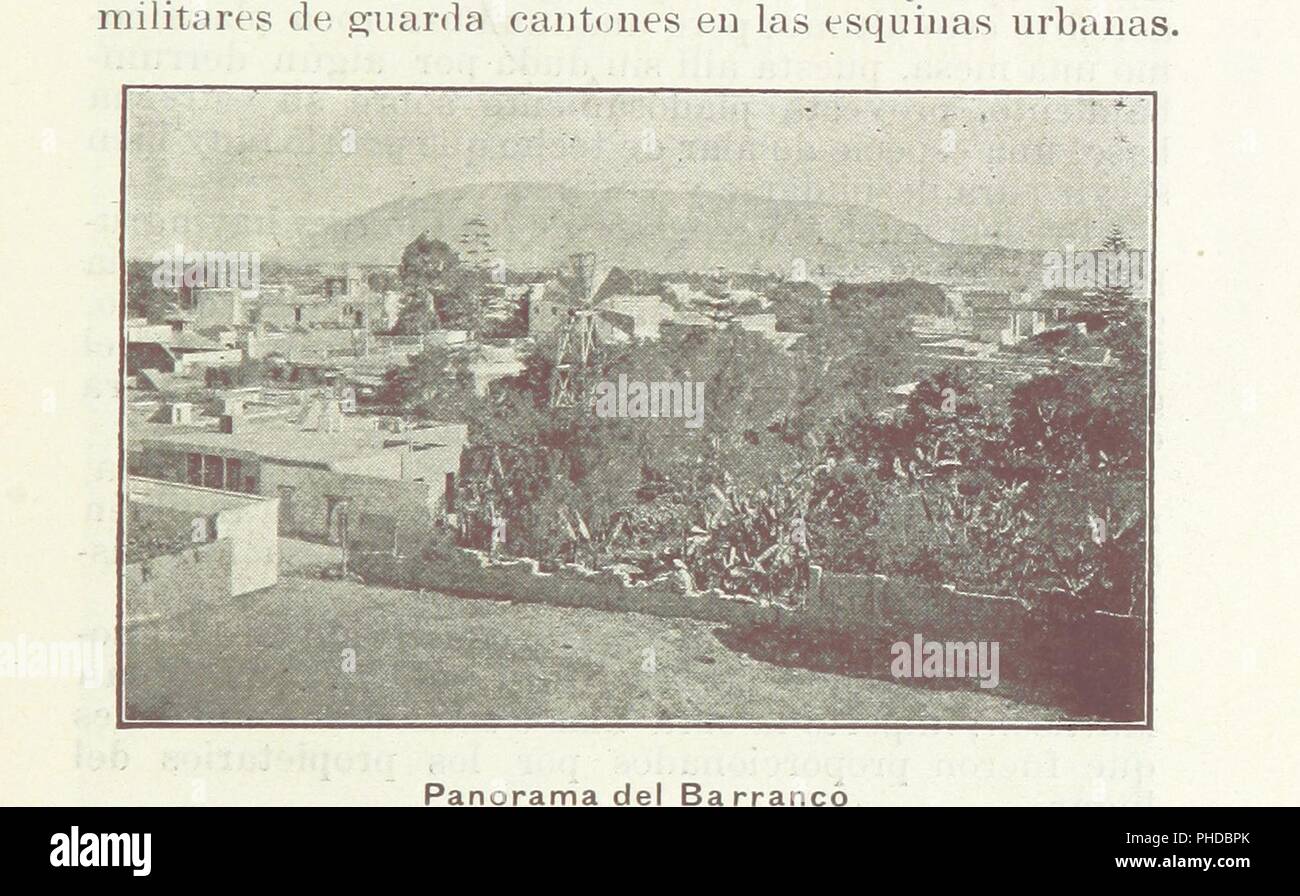 Bild von Seite 49 der 'La Linea de Chorrillos. Descripcion de los Tres principales balnearios marítimos que rodean á Lima, etc'. Stockfoto