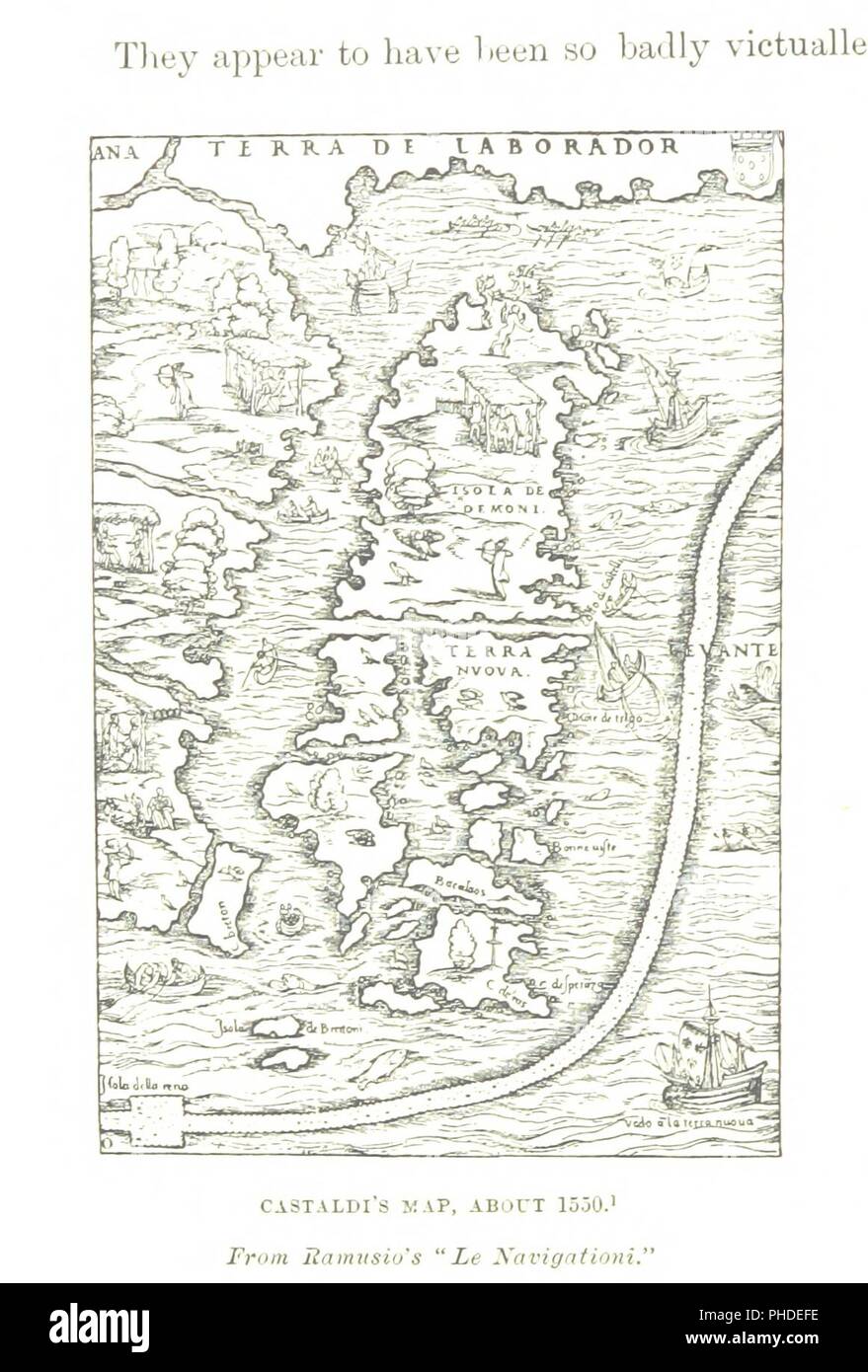 Bild aus der Seite 76 "Eine Geschichte von Neufundland aus dem Englischen, koloniale und ausländischen Datensätze. . Mit Abbildungen und zahlreichen Karten'. Stockfoto