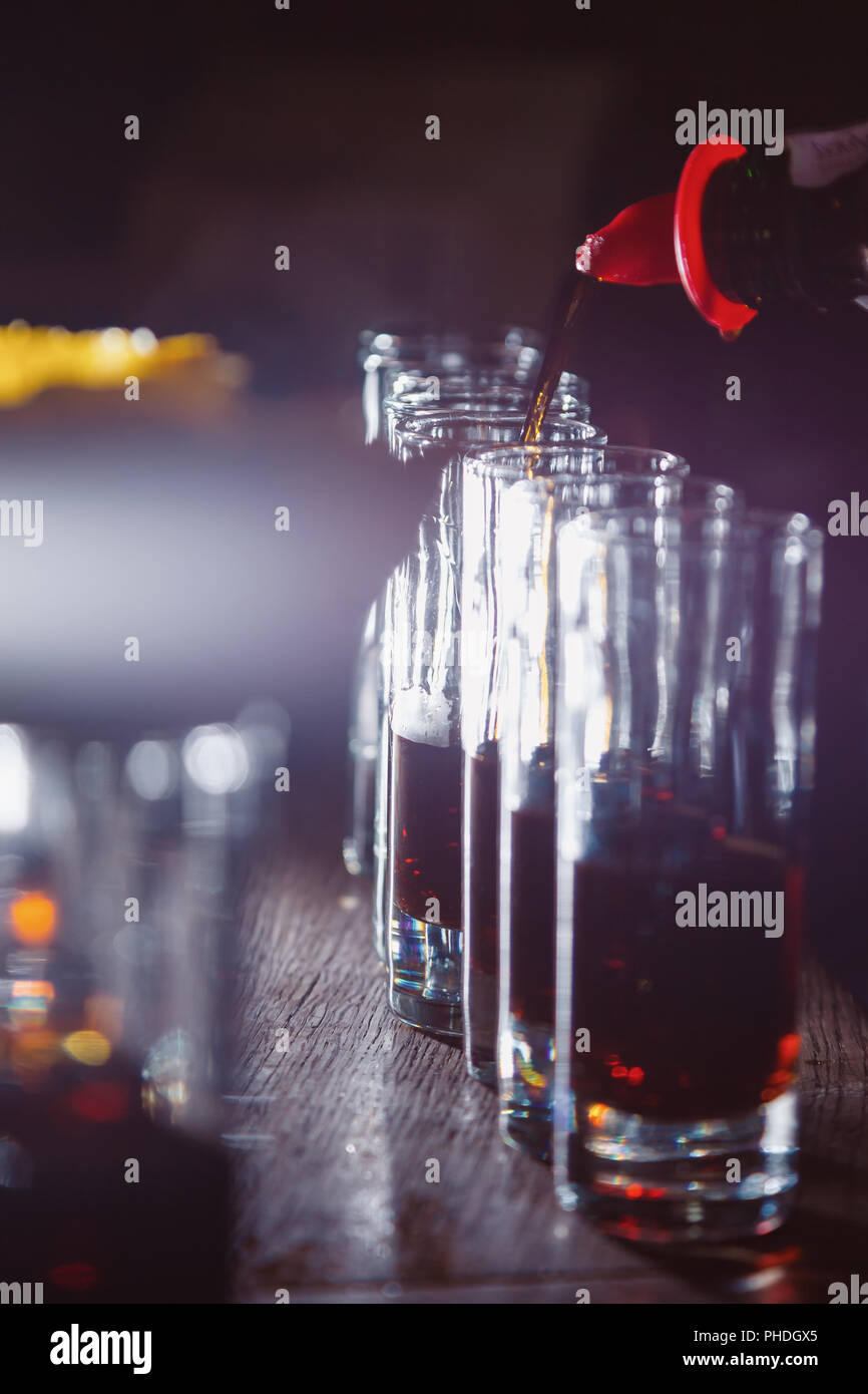 Shots tequila Stockfoto