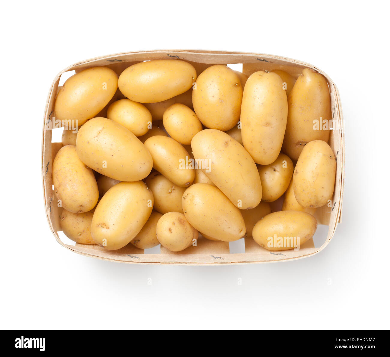 Kartoffeln isoliert auf weißem Hintergrund Stockfoto