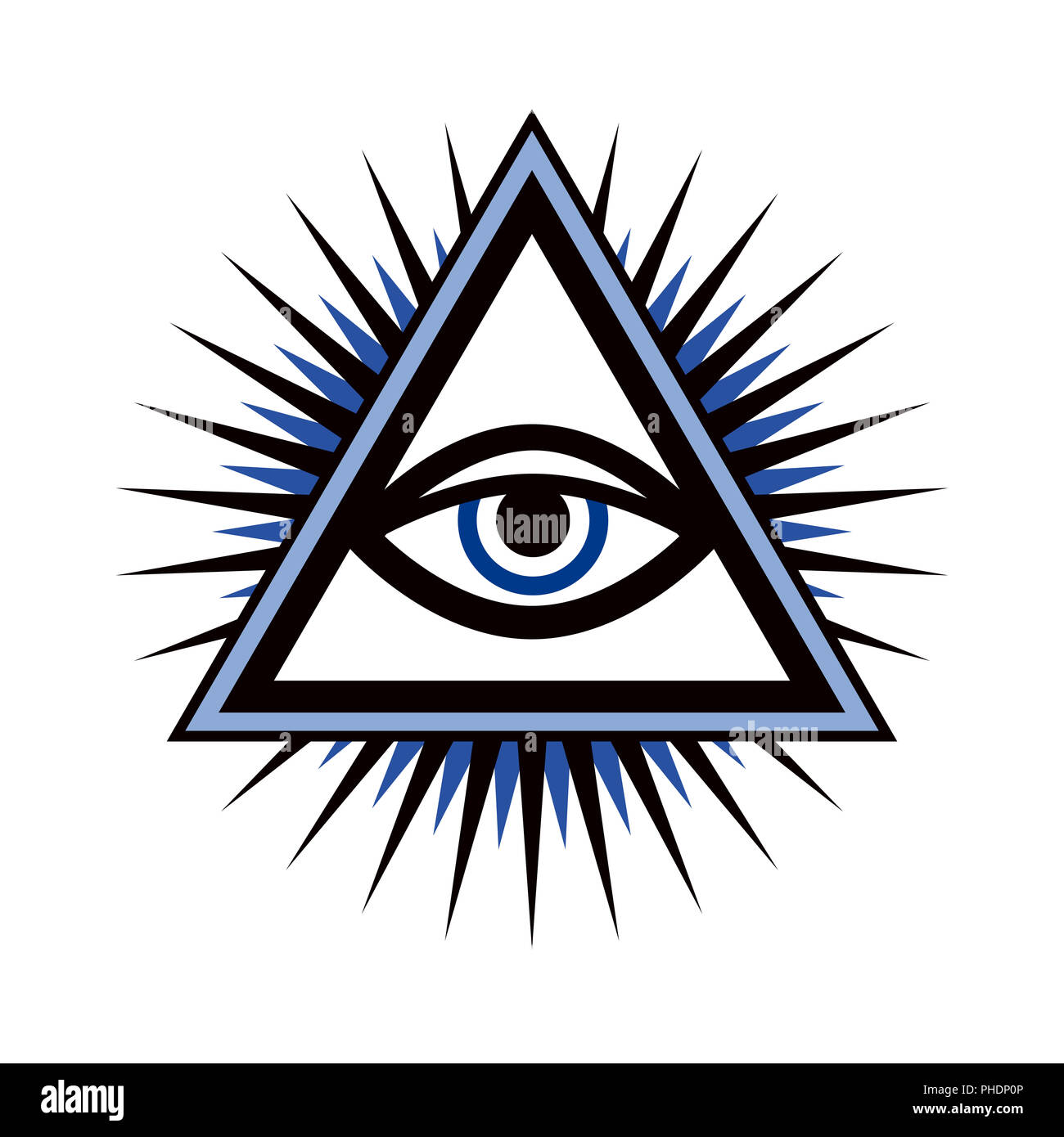 All-Seeing Eye (Das Auge der Vorsehung) Stockfoto
