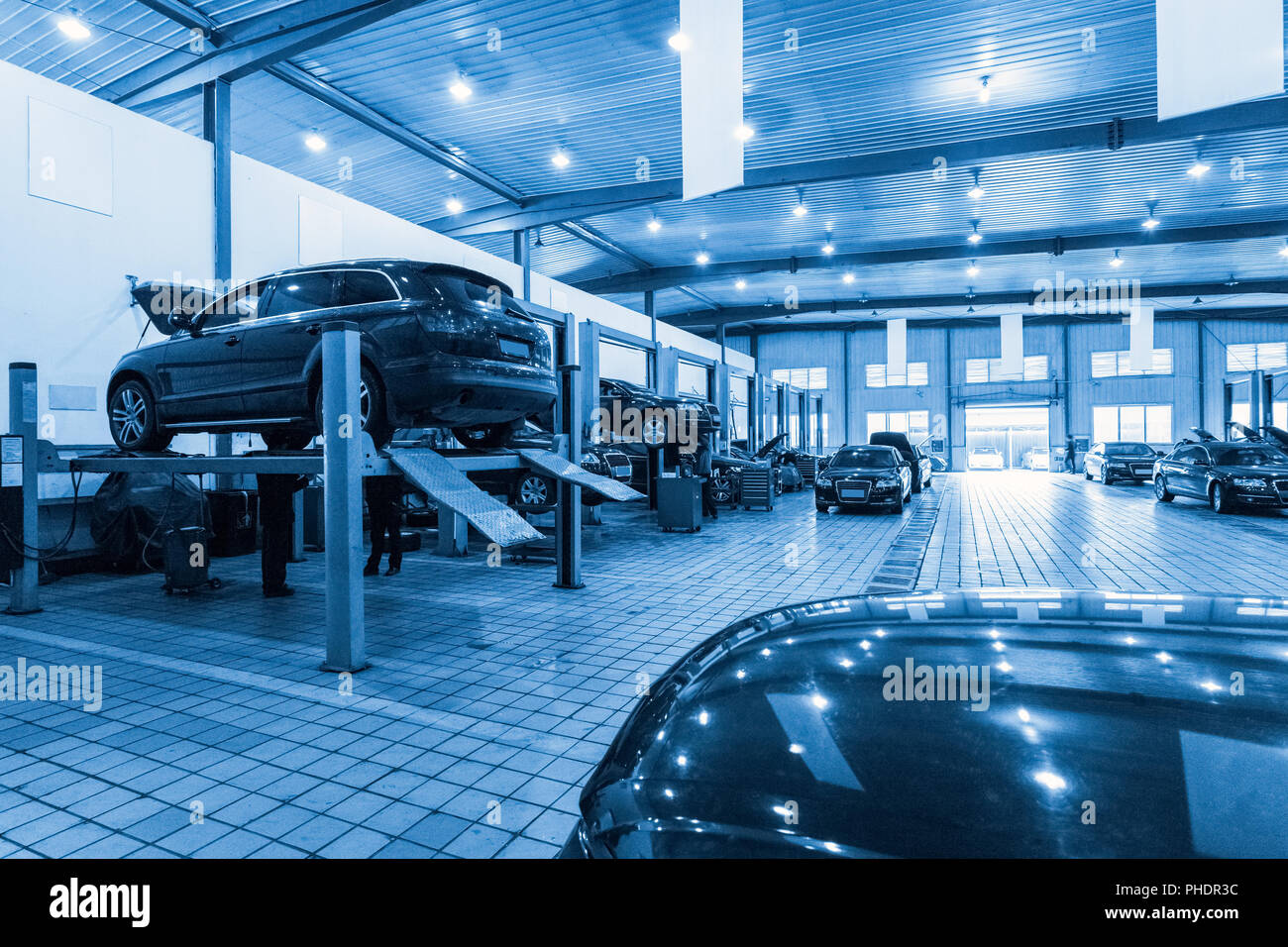 Auto Reparatur Service Werkstatt Stockfoto