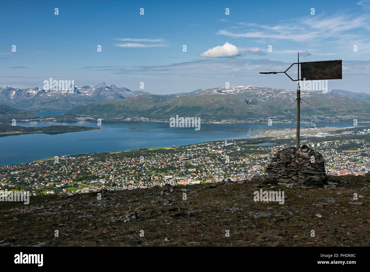 Blick auf Oslo und Bergen, Norwegen Stockfoto