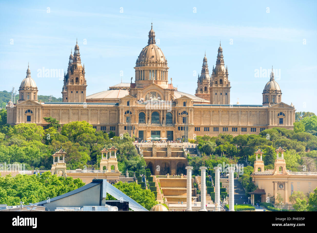 Museum der Nationalen Kunst in Barcelona Stockfoto