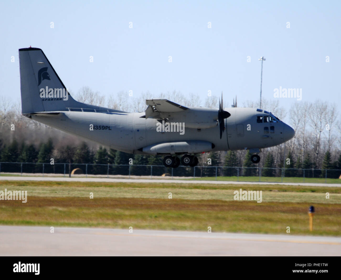 Der C-27J, die für die Fähigkeit der US-Air Force on-demand Transport von Zeit zu stellen - sensible/Mission-kritischen Ladung, wichtiger Mitarbeiter, eingesetzten Einheiten notwendig ist. Stockfoto