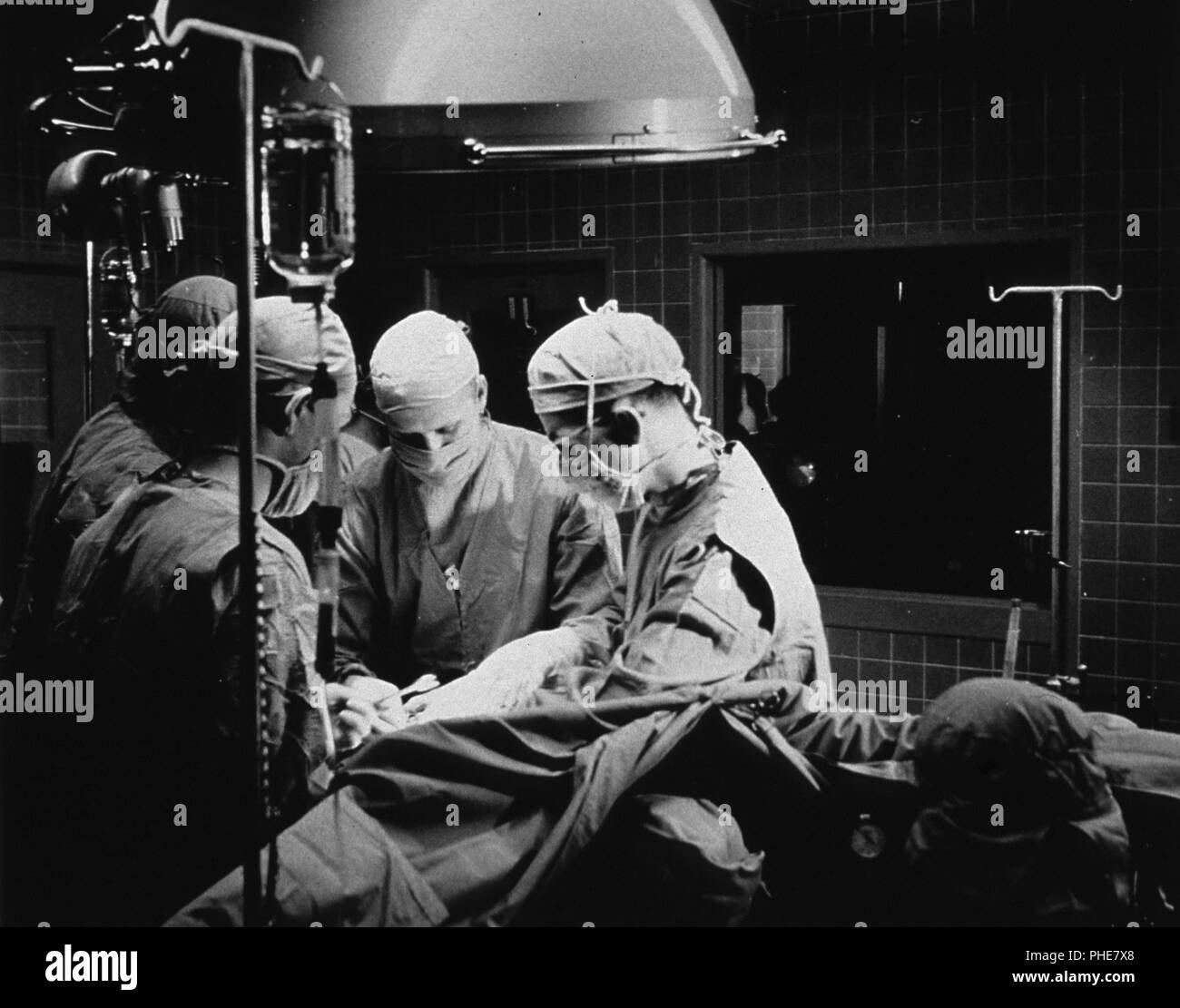 Eine Operation am offenen Herzen, NIH, 1955 Stockfoto