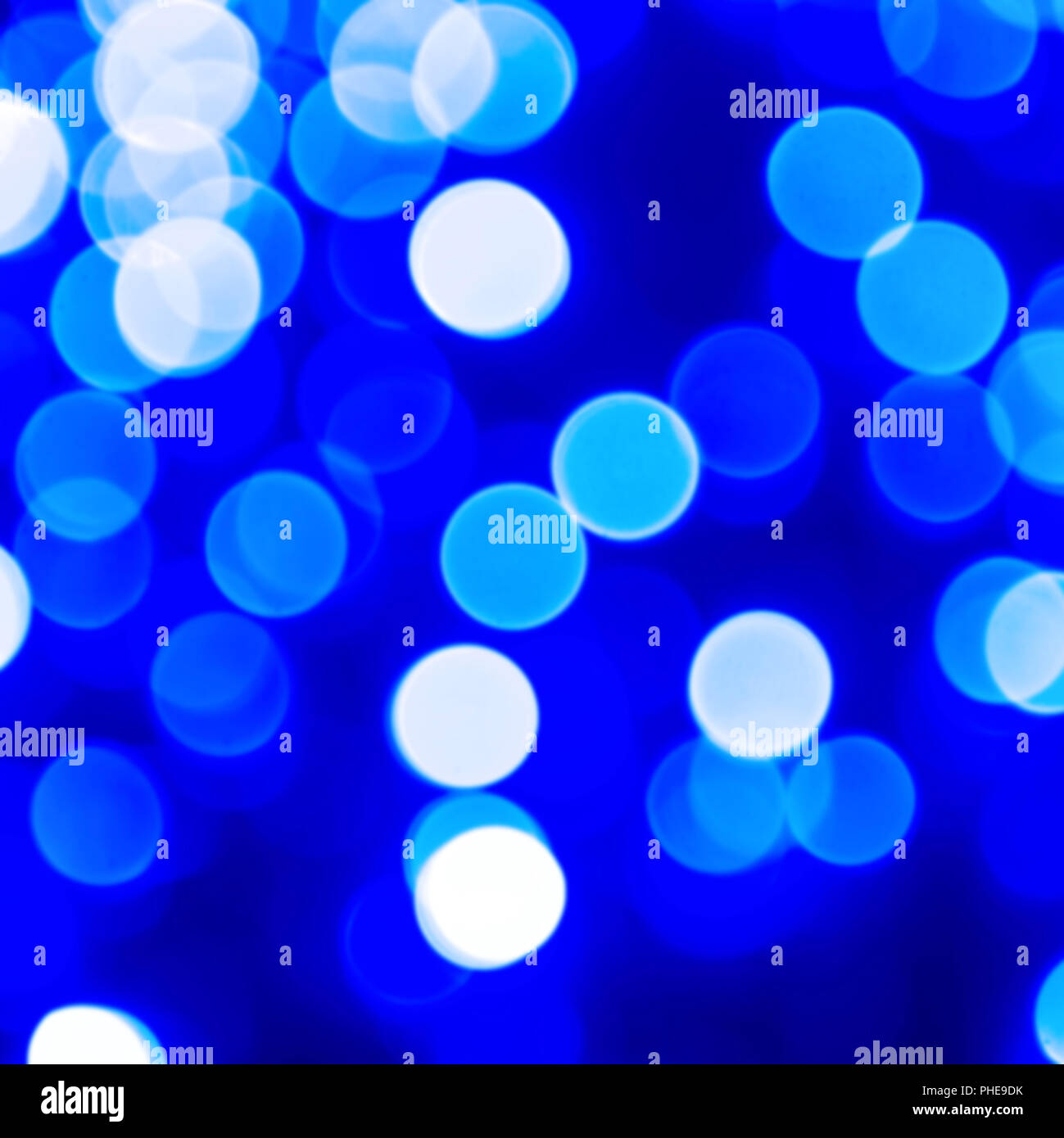 Blaue abstrakte Blase Lichter Stockfoto