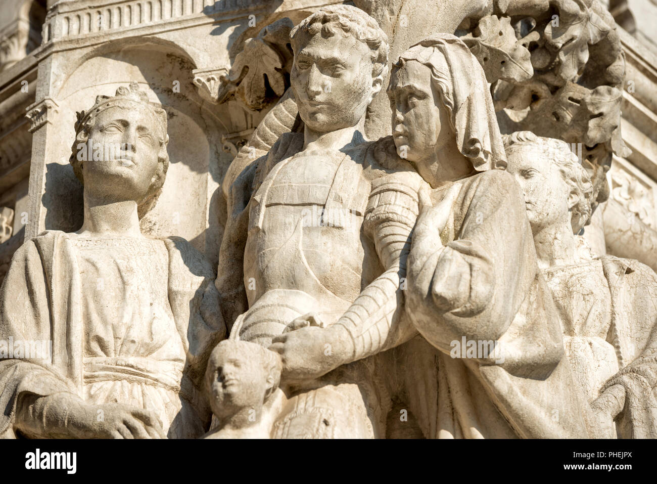 Architektur - Skulptur im San Marco Stockfoto