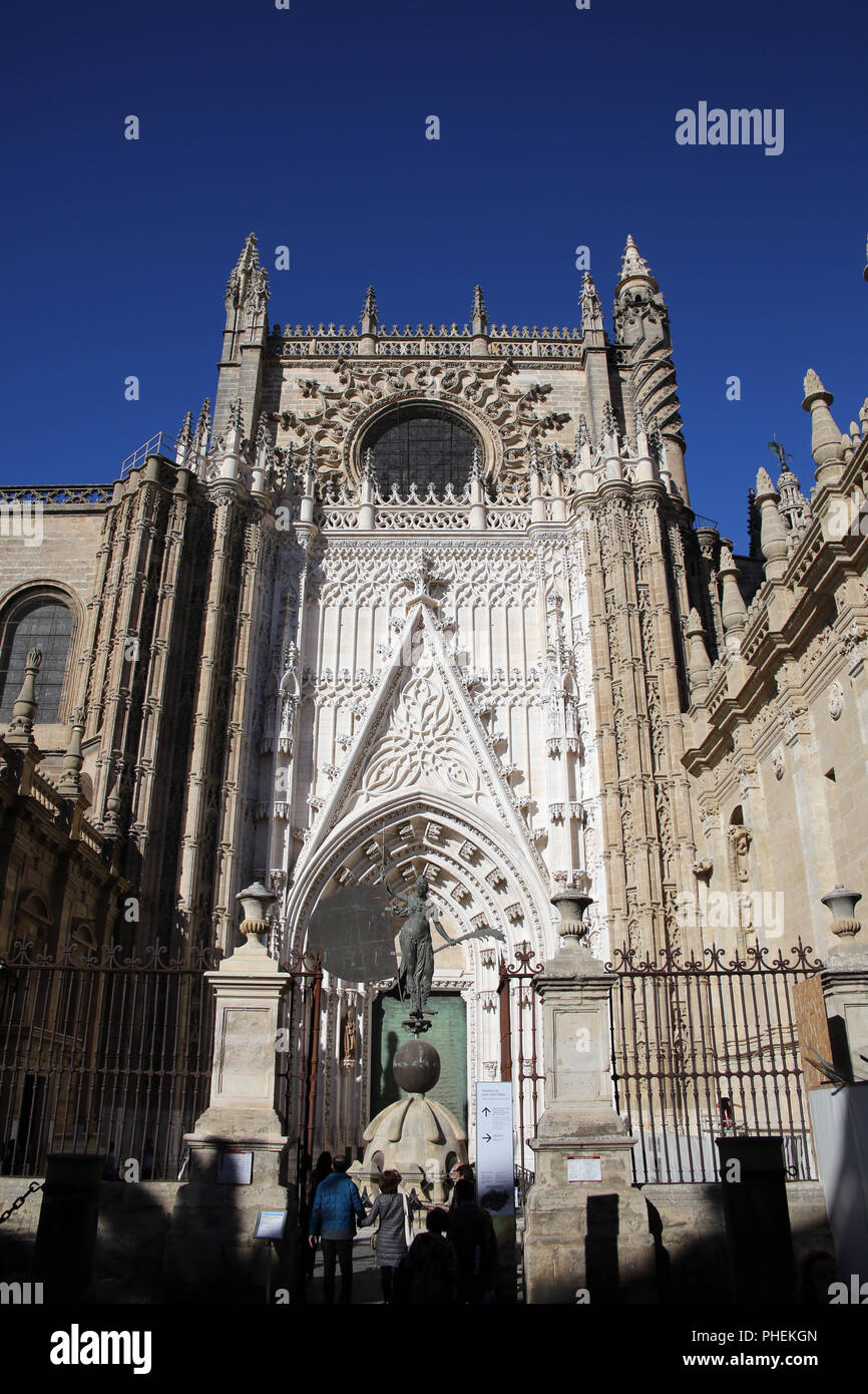Die Kathedrale Santa María de la Sede Stockfoto