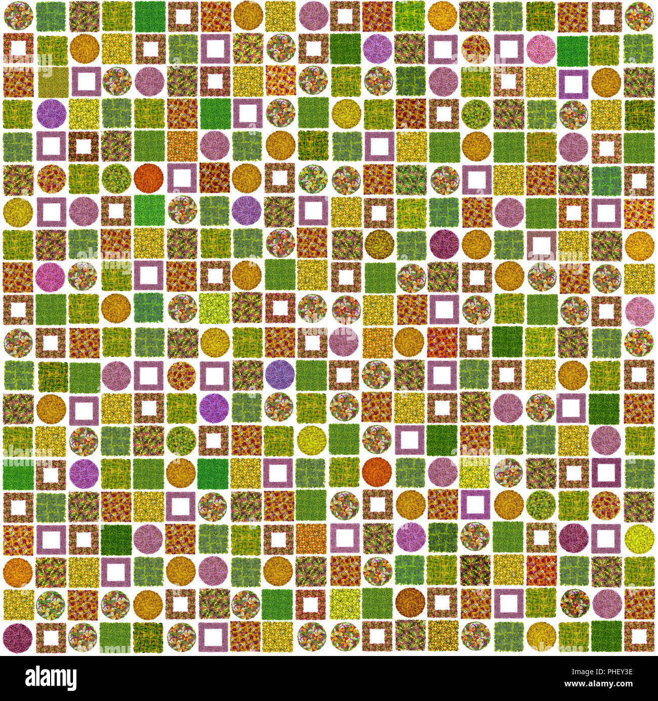 Abstrakt floral Mosaik Stockfoto