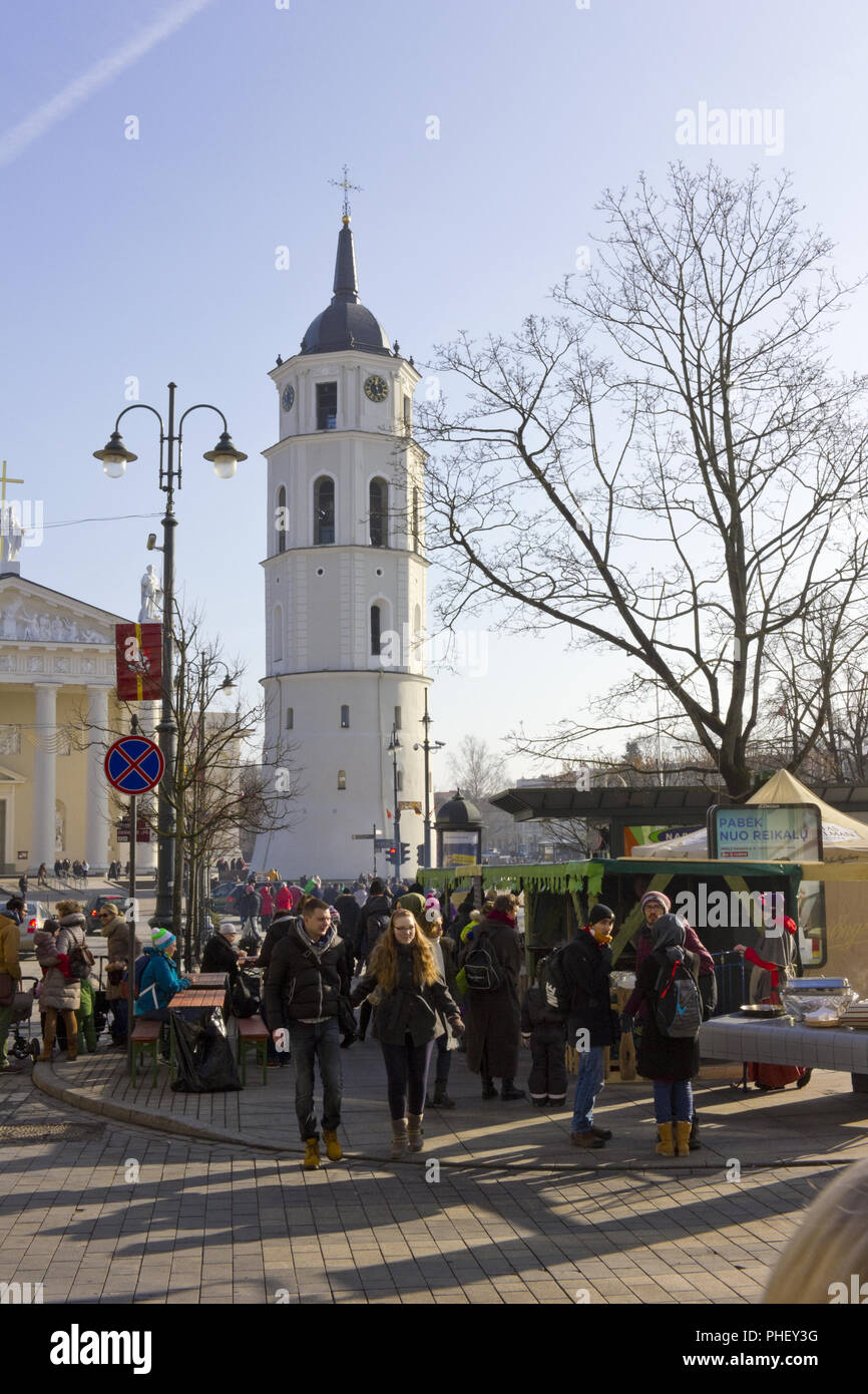 Messe und Festival in alte europäische Stadt Stockfoto