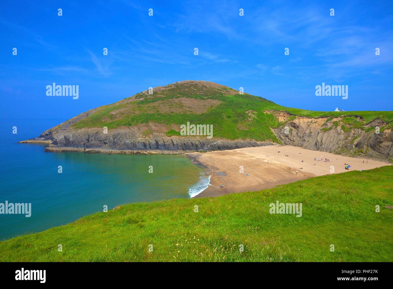 Mwnt Strand, Cardigan Bay, Wales, Vereinigtes Königreich, Europa, Stockfoto