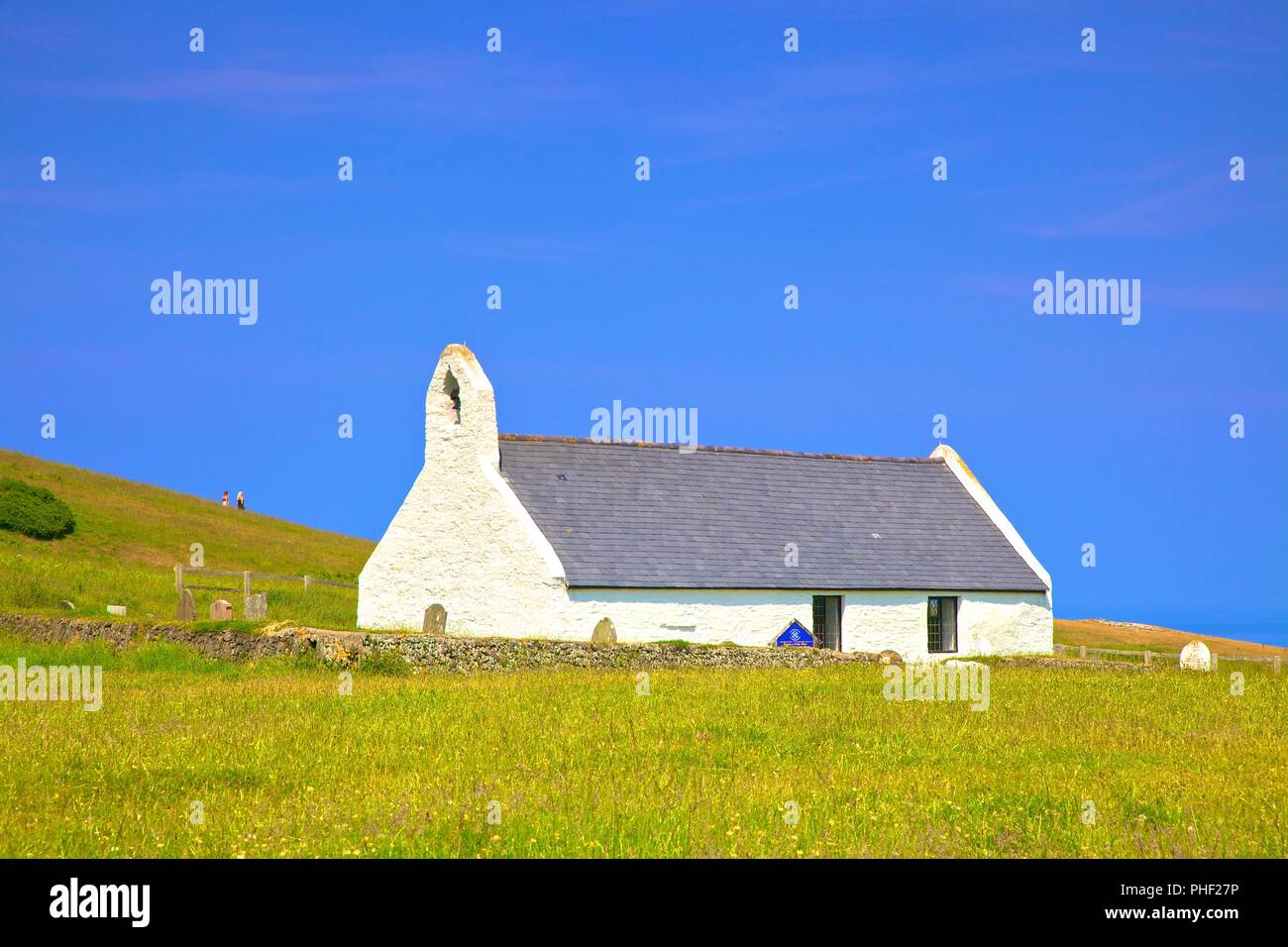 Kirche des Heiligen Kreuzes, Mwnt, Cardigan Bay, Wales, Vereinigtes Königreich, Europa, Stockfoto