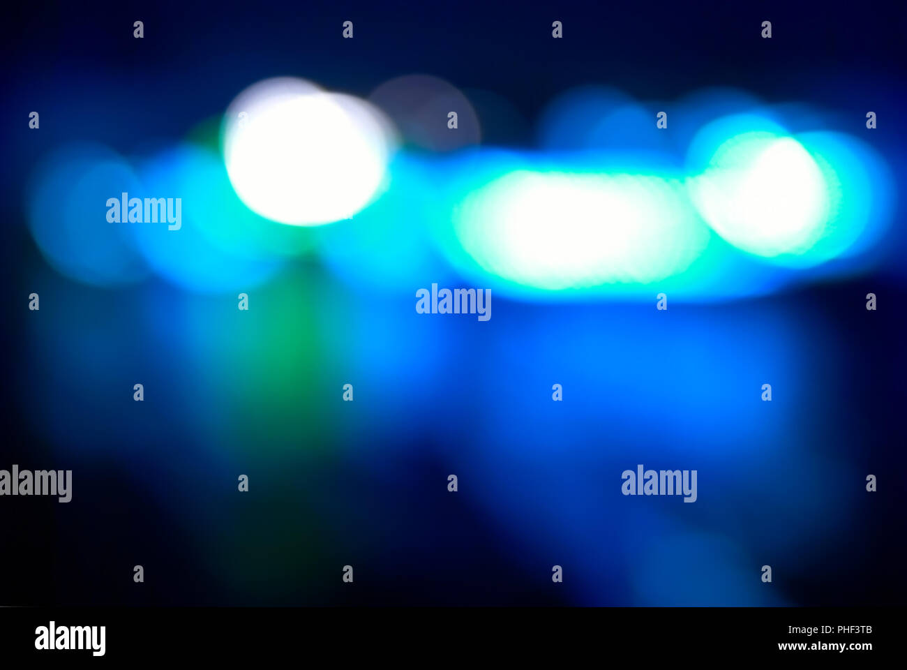 Blur abstrakt blau Holiday Lights Stockfoto