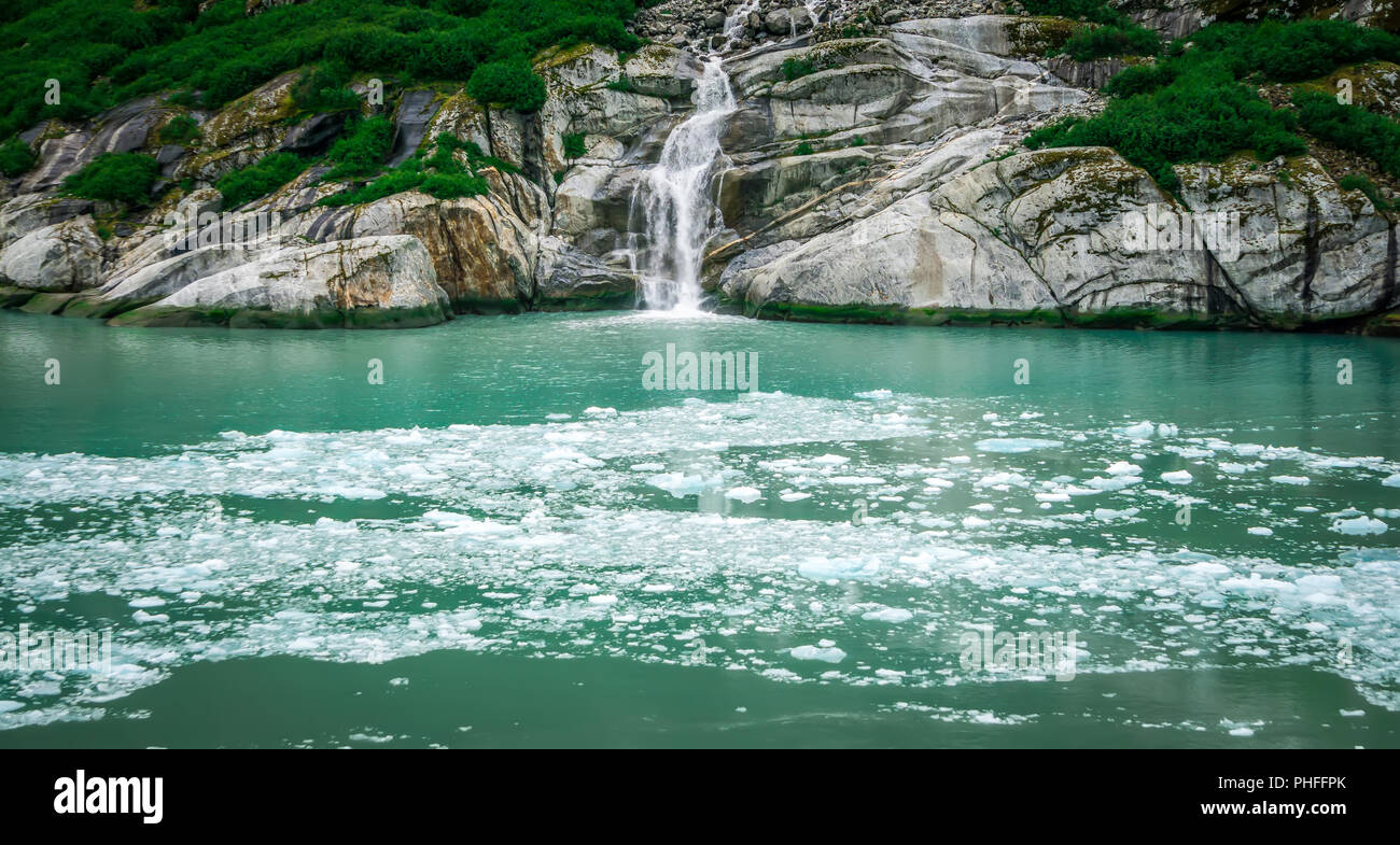 Gletscher und Berge, Landschaften, die in den wilden und schönen Alaska Stockfoto