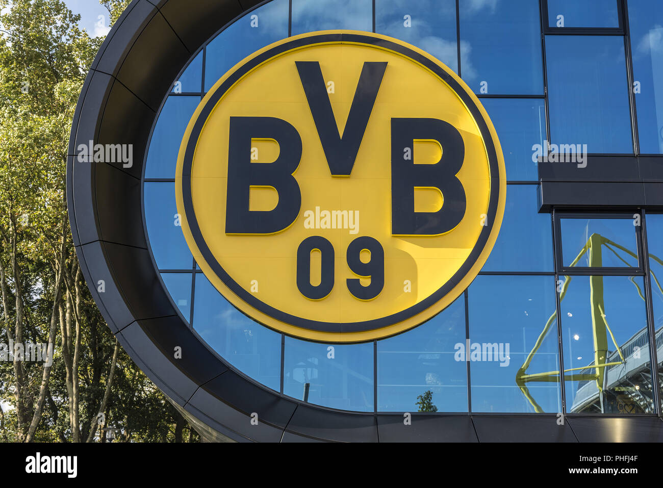 Fanshop BVB Stockfoto