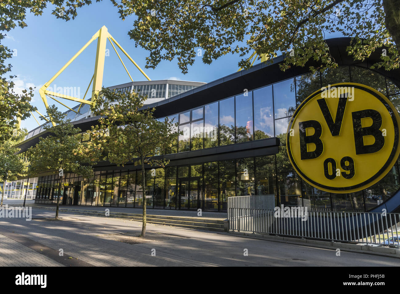 Fanshop BVB Stockfoto