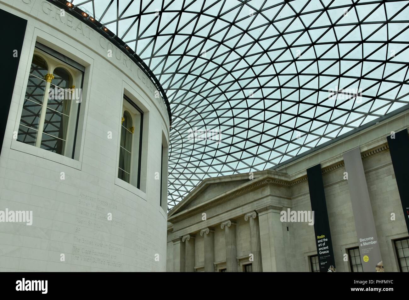 Die iconc British Museum in London, Vereinigtes Königreich Stockfoto