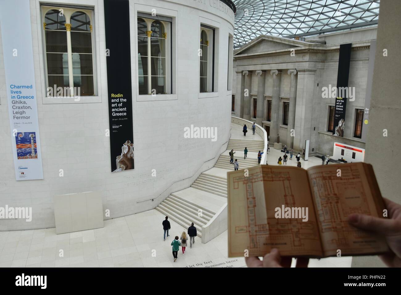 Die iconc British Museum in London, Vereinigtes Königreich Stockfoto