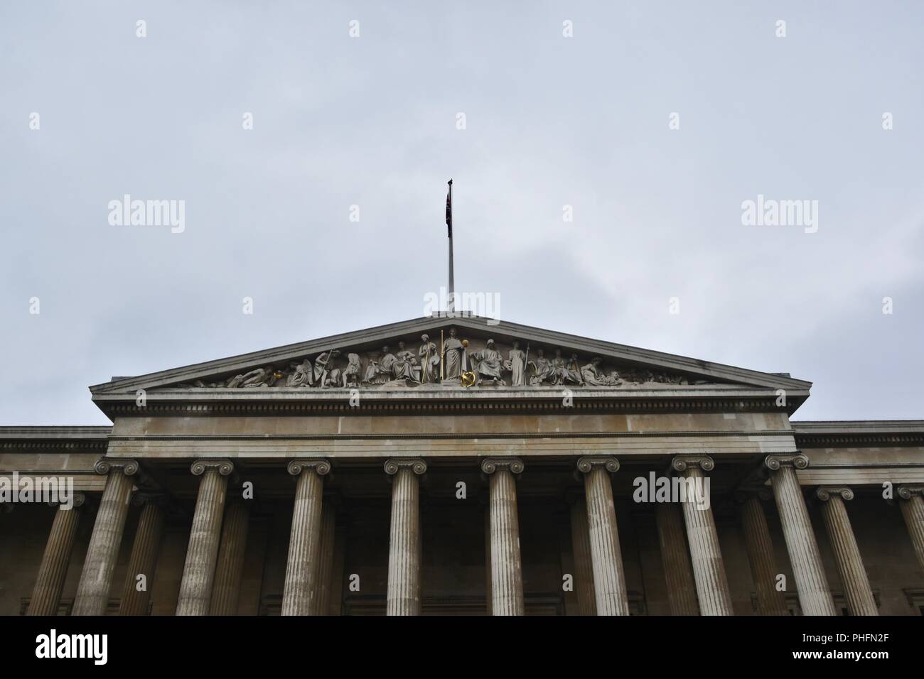 Die iconc British Museum in London, Vereinigtes Königreich Stockfoto