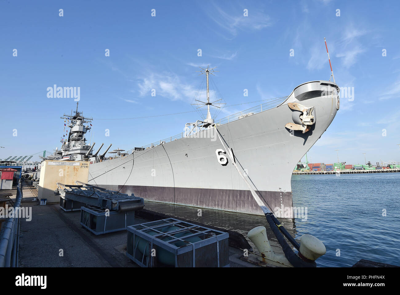 USS BATTLESHIP USS IOWA BB-61 bewirtete die Premiere von 'Tom Clancy's Jack Ryan" bei der Eröffnung der Nacht von Los Angeles Flotte Woche 2018 am 31. August in San Pedro, Kalifornien 2018. Foto: Jeffrey Mayer Stockfoto