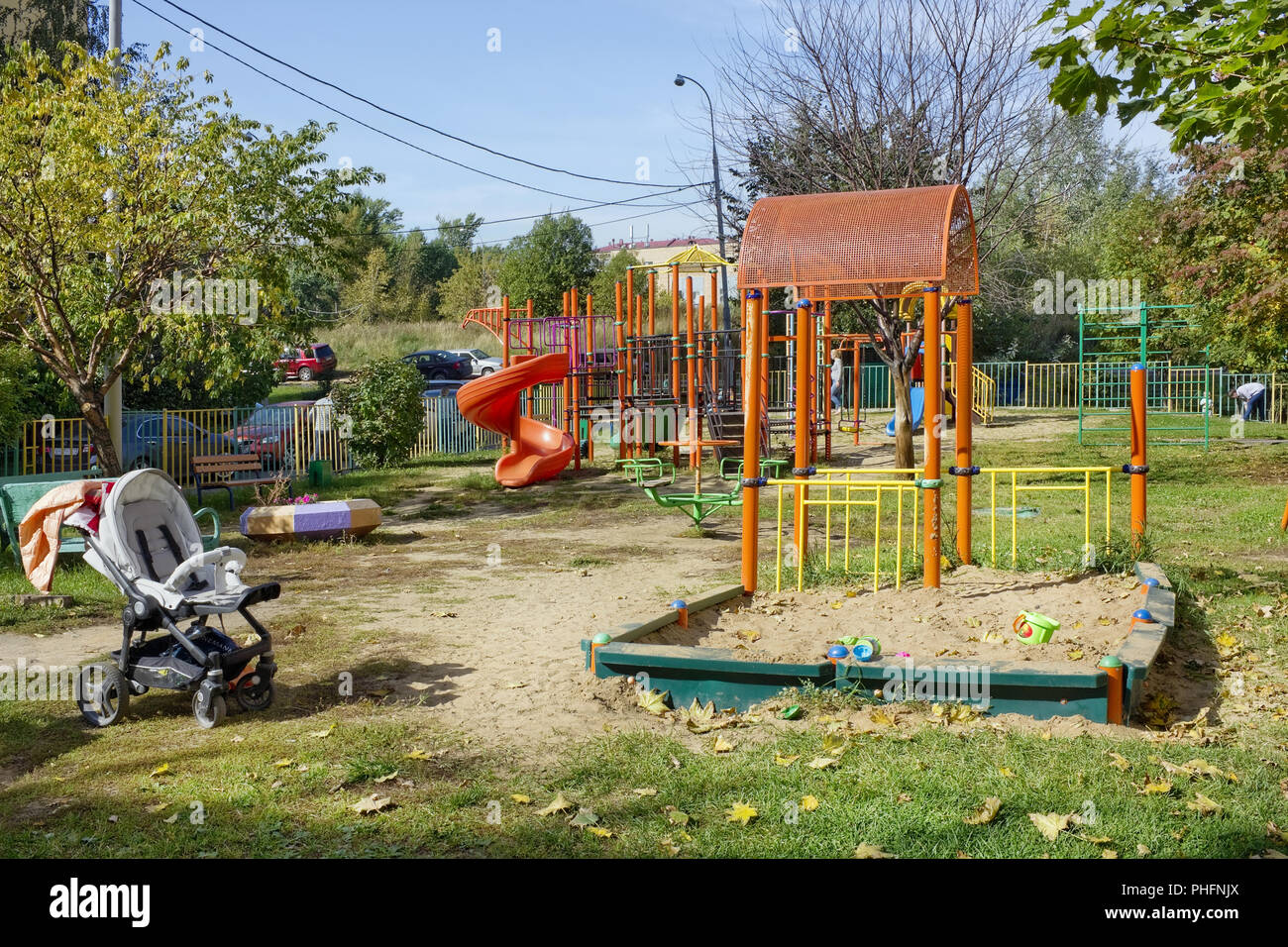 Kinder- standard Spielplatz in Moskau Stockfoto