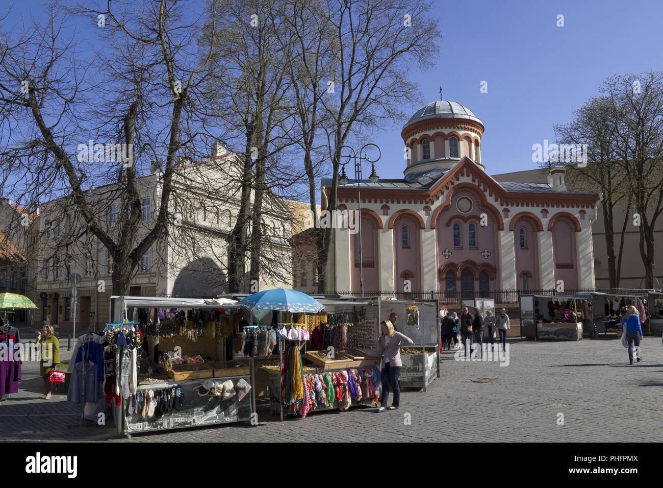 Ostermesse in der Altstadt Stockfoto