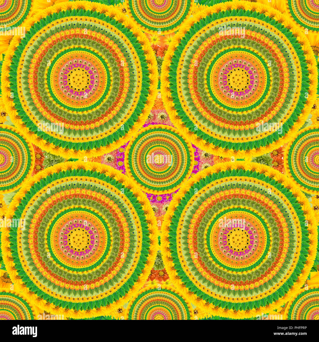 Kreisförmige psychedelischen Hintergrund Stockfoto