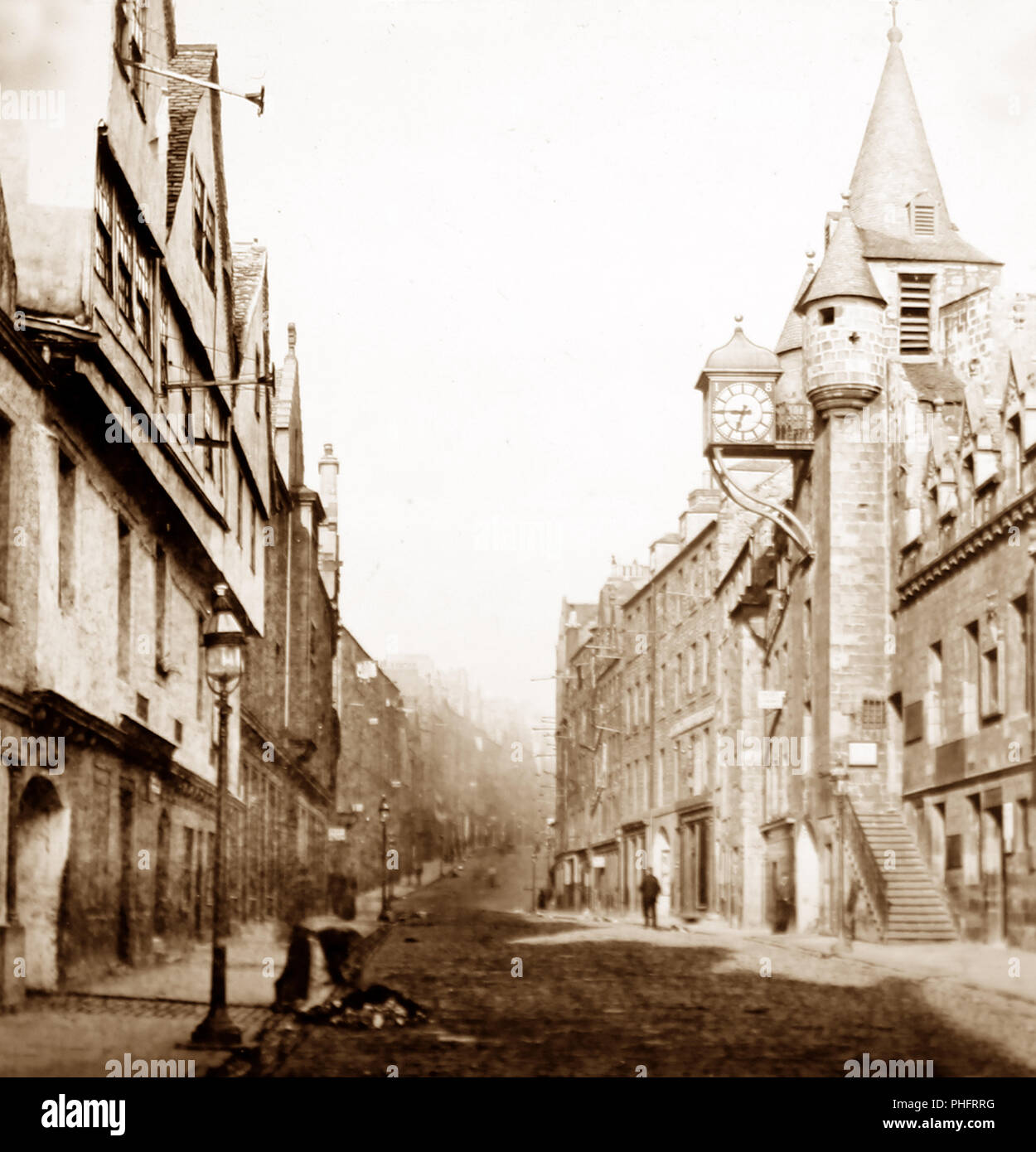 Mautstelle, Canongate, Edinburgh, Viktorianischen Periode Stockfoto