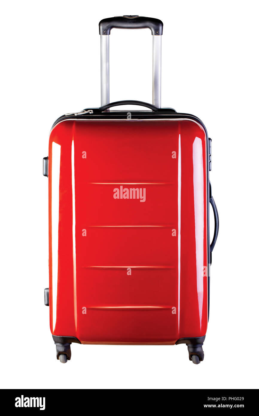 Rot groBe Tasche fur unterwegs. Studio gedreht Stockfotografie Alamy