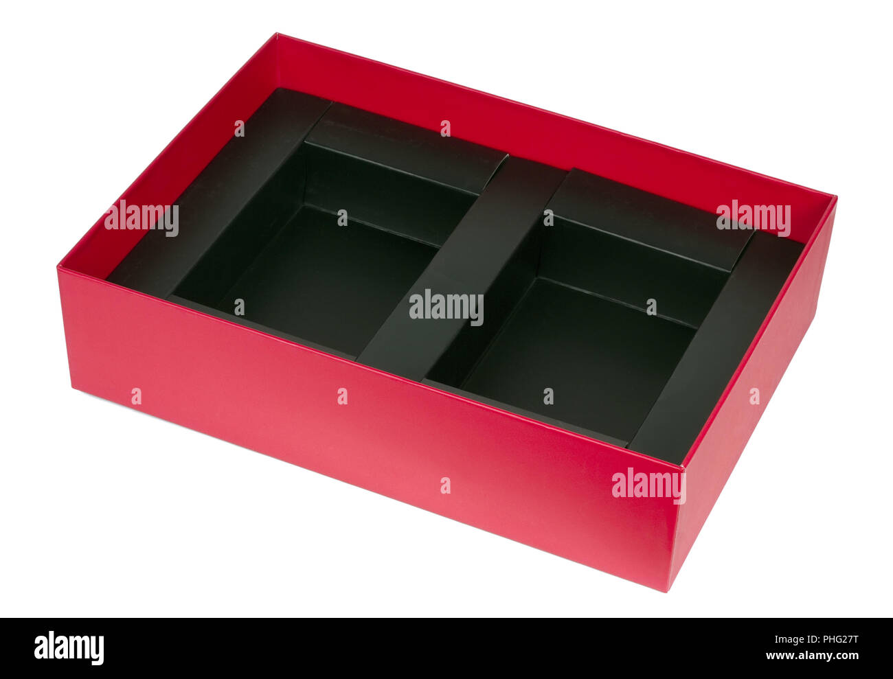 Karton Red Box Stockfoto