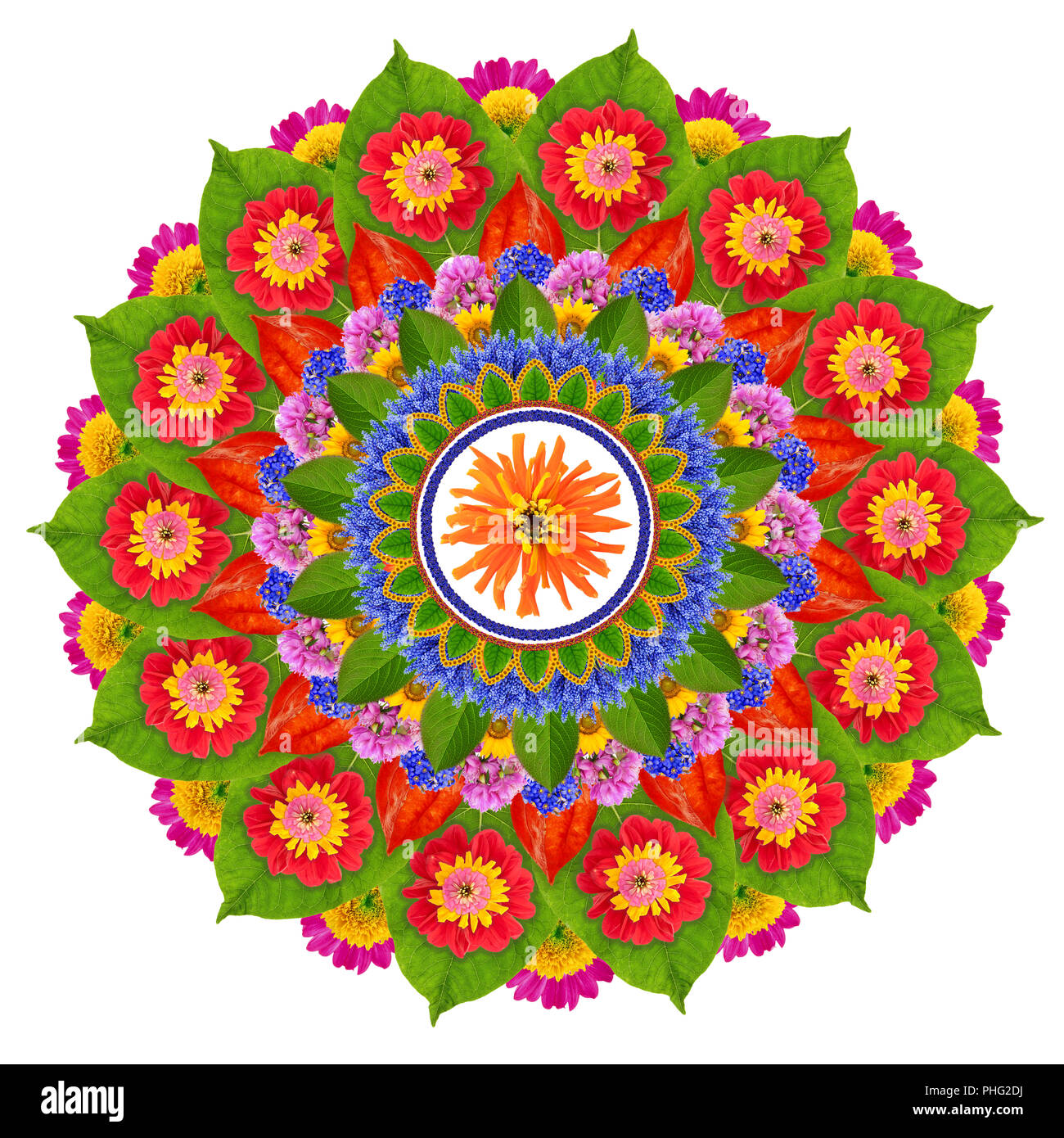 Heilige Sonne Lotus Mandala Stockfoto