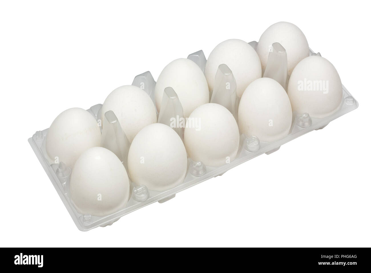 Großen weißen ländlichen Eier Stockfoto