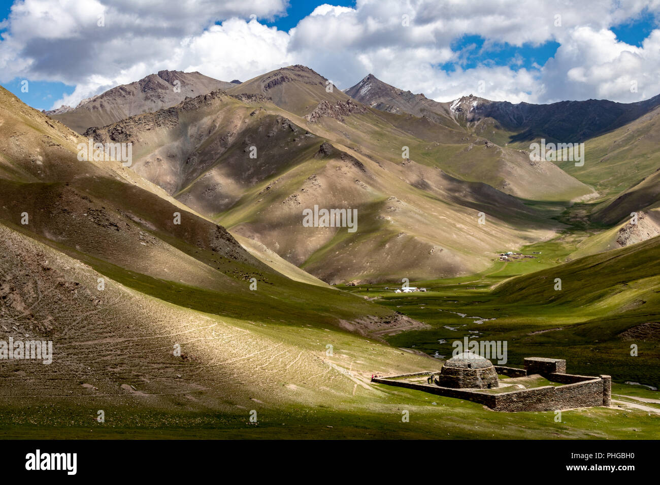 Reise um Kirgisistan und seine Natur und Landschaften im Juni 2018 Stockfoto