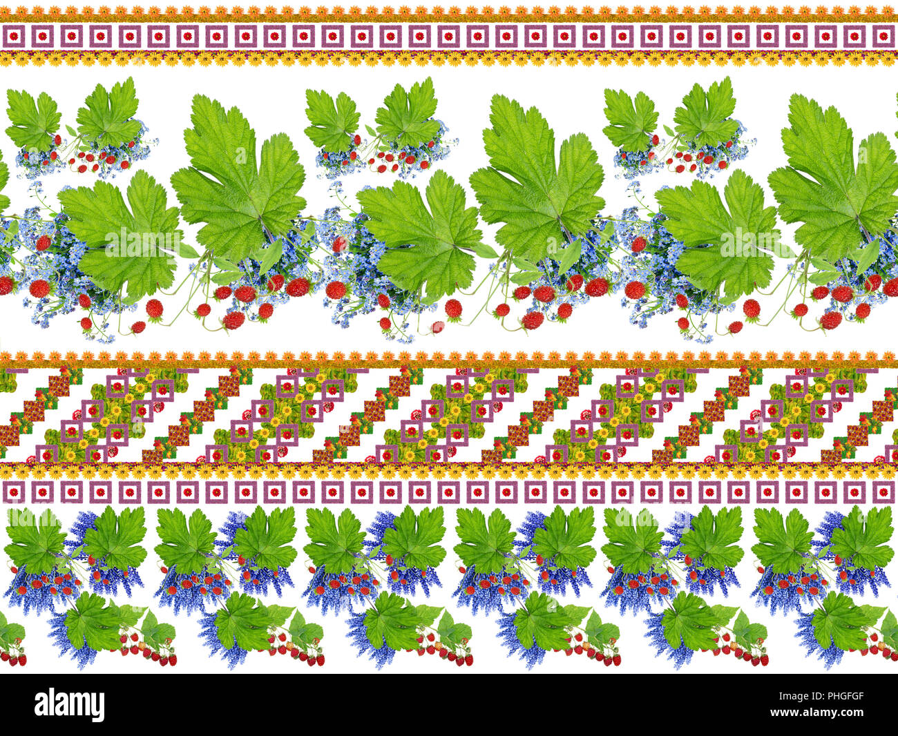 Muster für die Ukrainische Nationale traditionelle Shirt Stockfoto