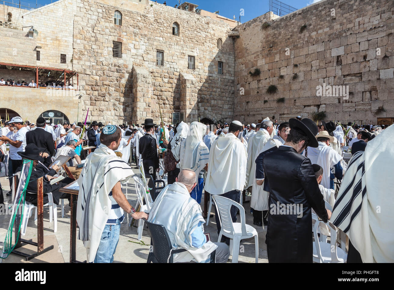 Riesigen Menge von gläubigen Juden Stockfoto