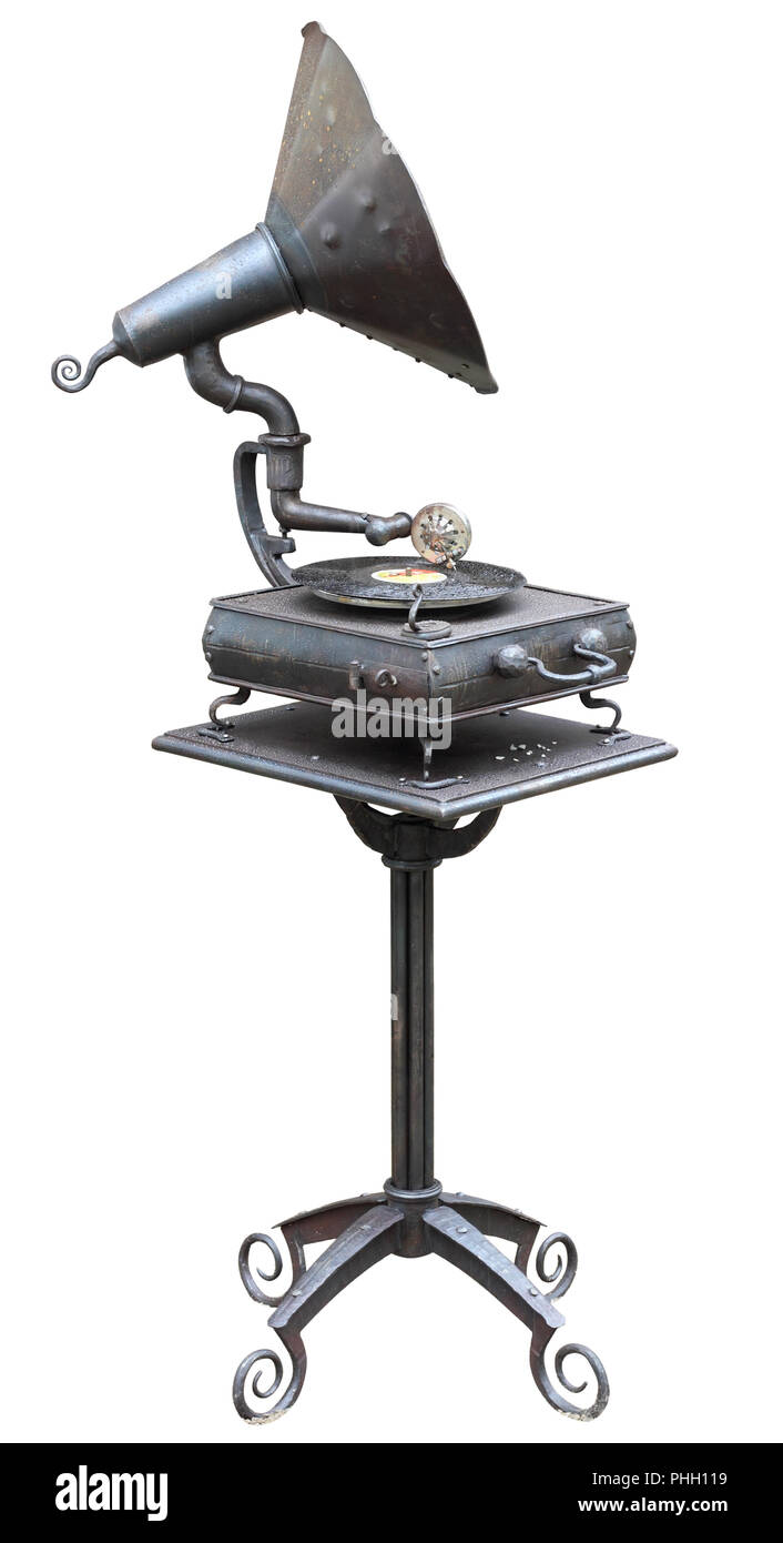 Alten retro kein Name vinil Plattenspieler Stockfoto