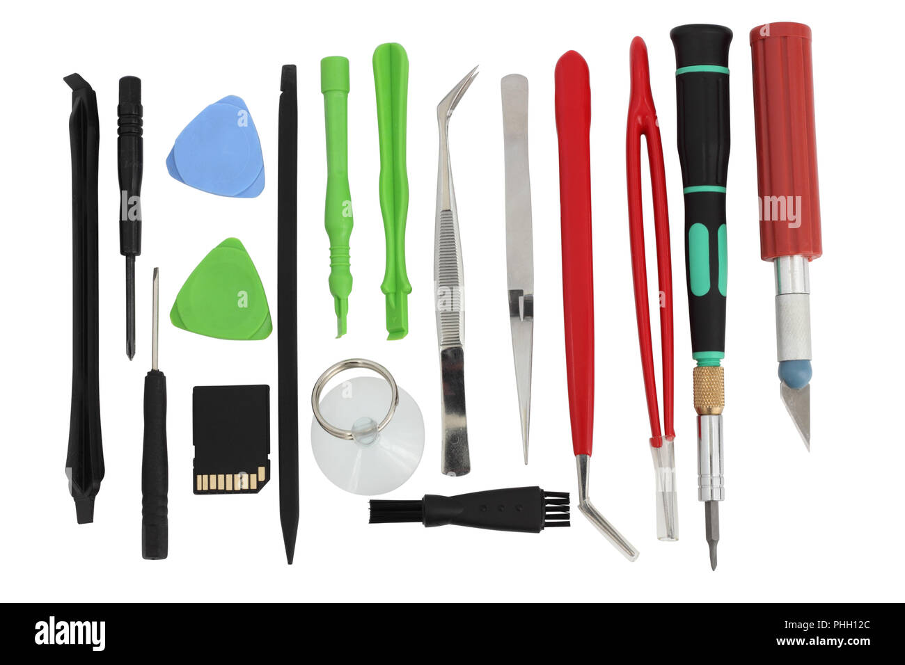 Satz von einfachen Mini Tools Stockfoto