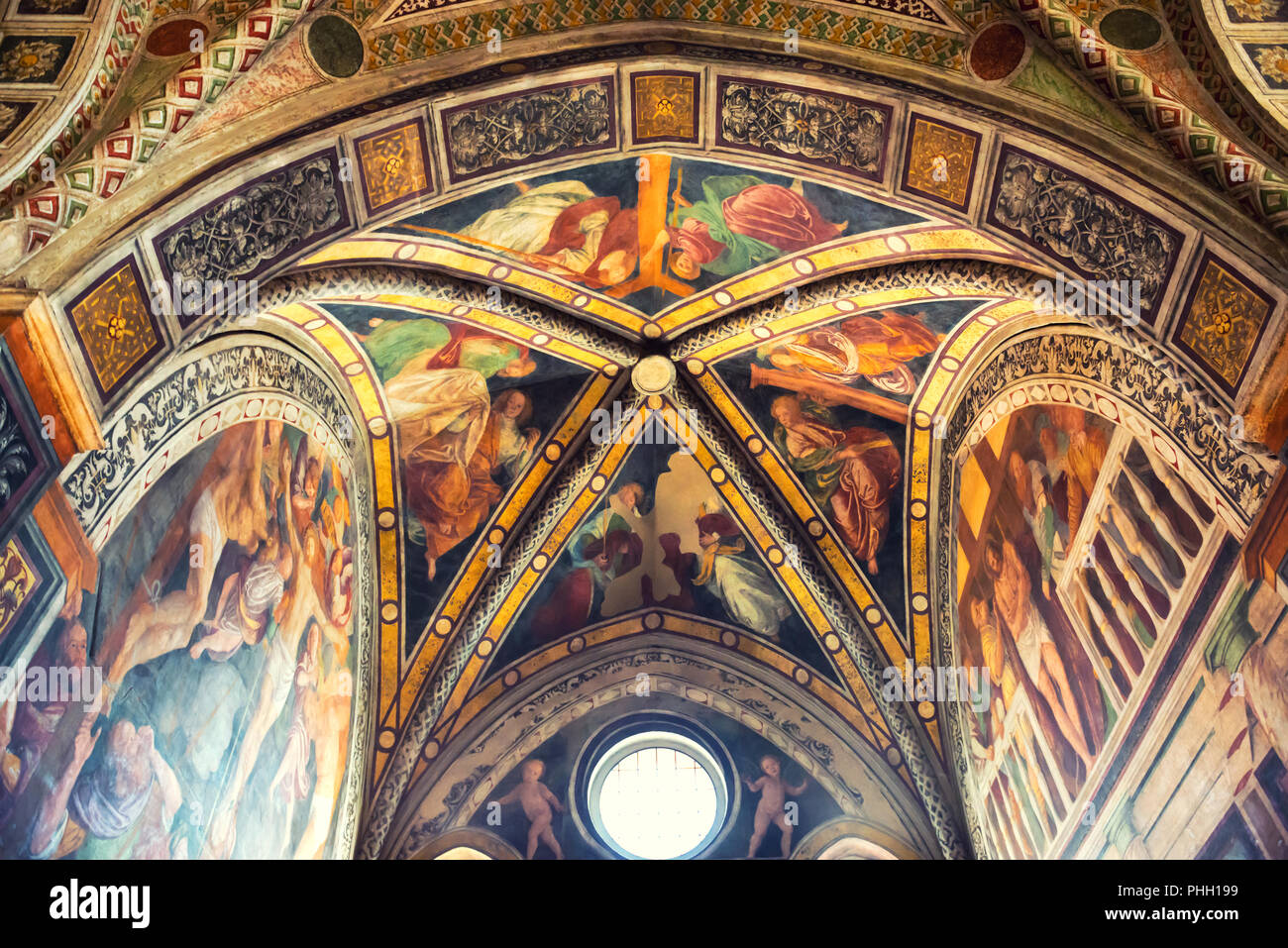 Fresko in der Kirche Santa Maria delle Grazie Stockfoto