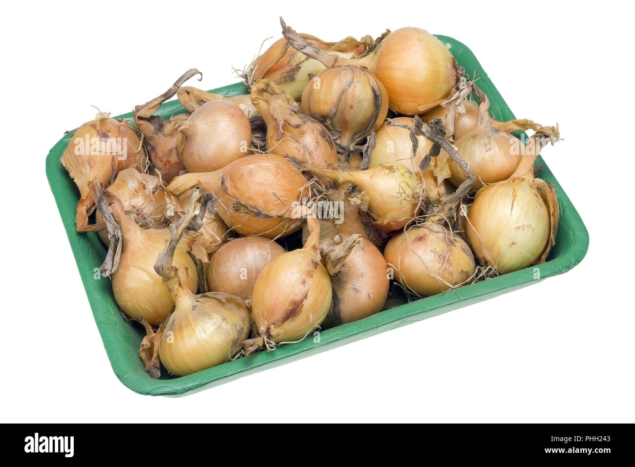 Klein aber lecker Zwiebeln Stockfoto