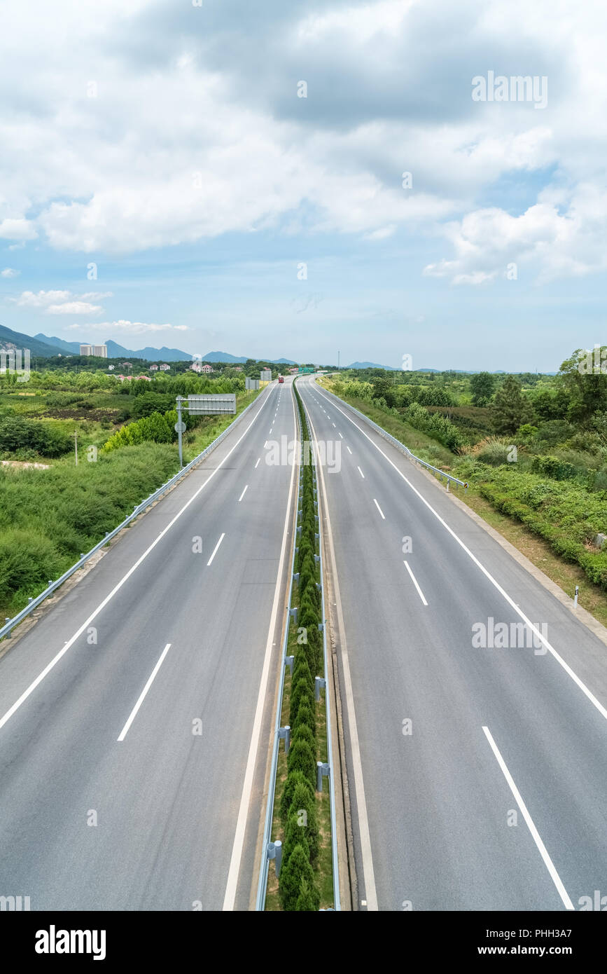 Autobahn Hintergrund Stockfotografie Alamy