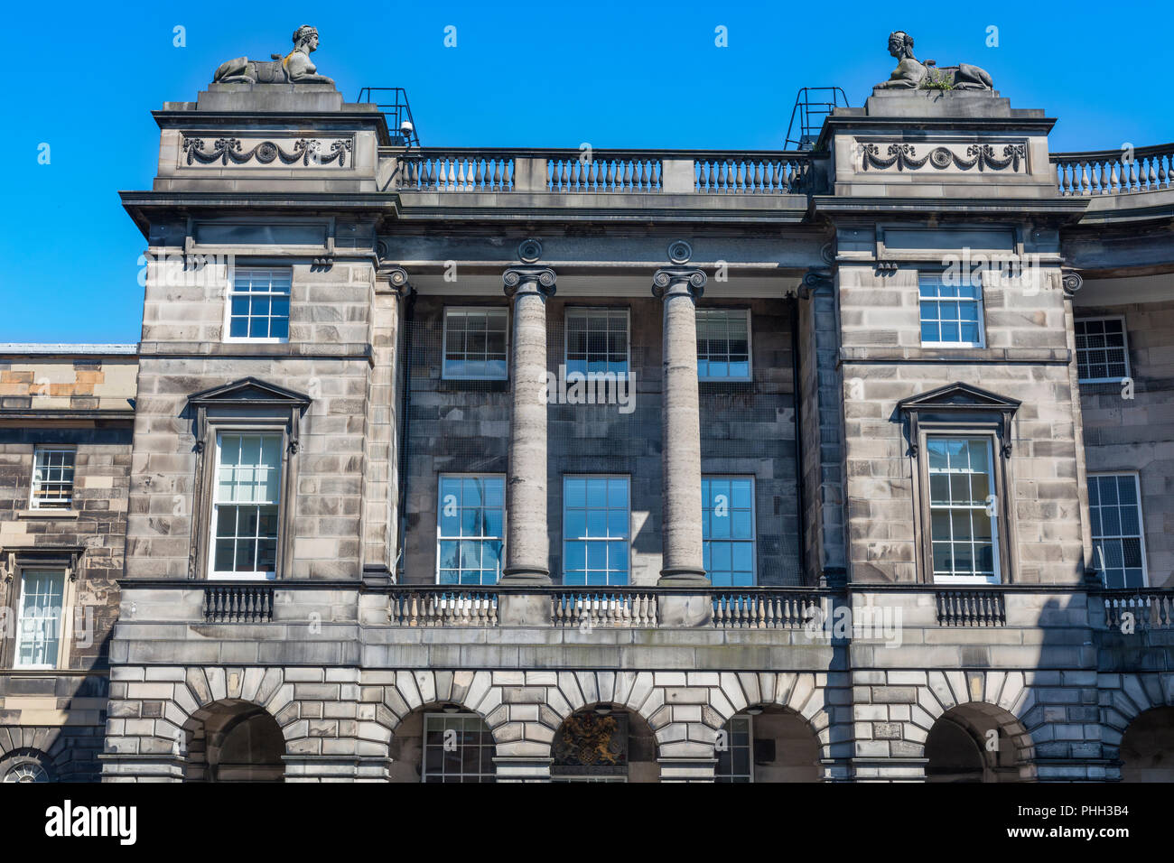 Alte Parlament Hall, jetzt höchste Gerichte von Schottland, Edinburgh, Schottland, Großbritannien Stockfoto