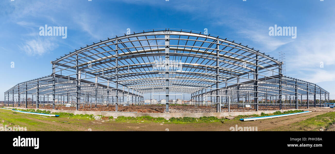 Struktur aus Stahl workshop Stockfoto