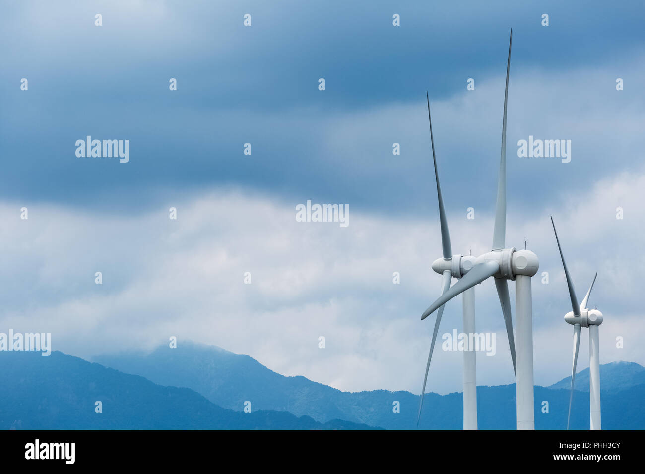 Wind Power Generation closeup Stockfoto