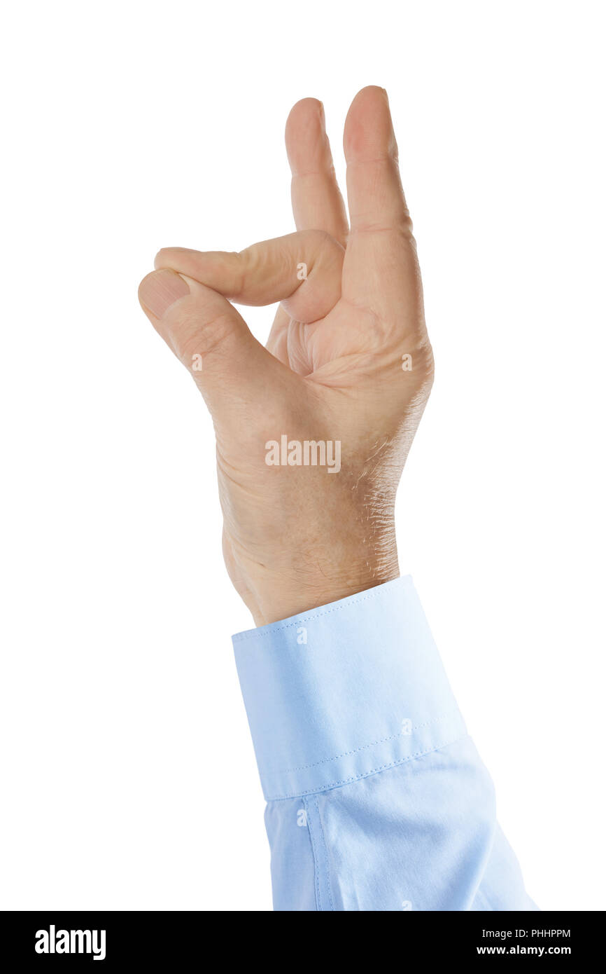 Hand - yoga Zeichen Stockfoto