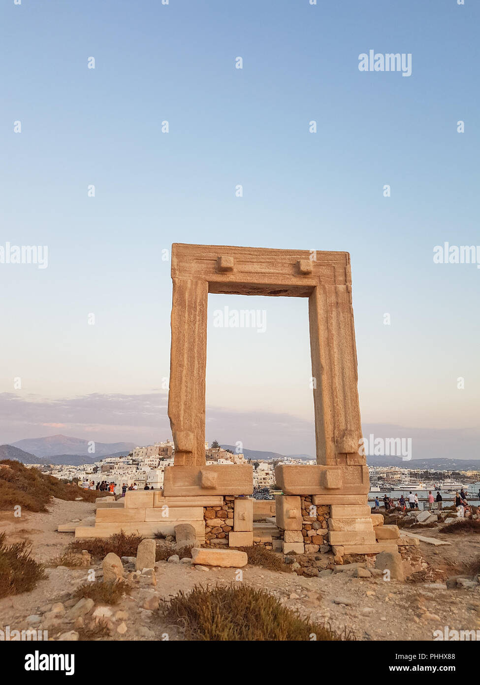 Portara momument auf der Insel Naxos Stockfoto