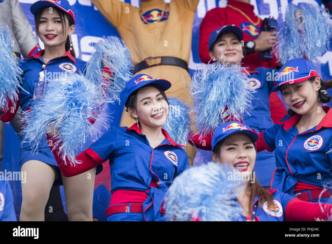 THAILAND ISAN PHIMAI LANGE BOOT RENNEN Stockfoto