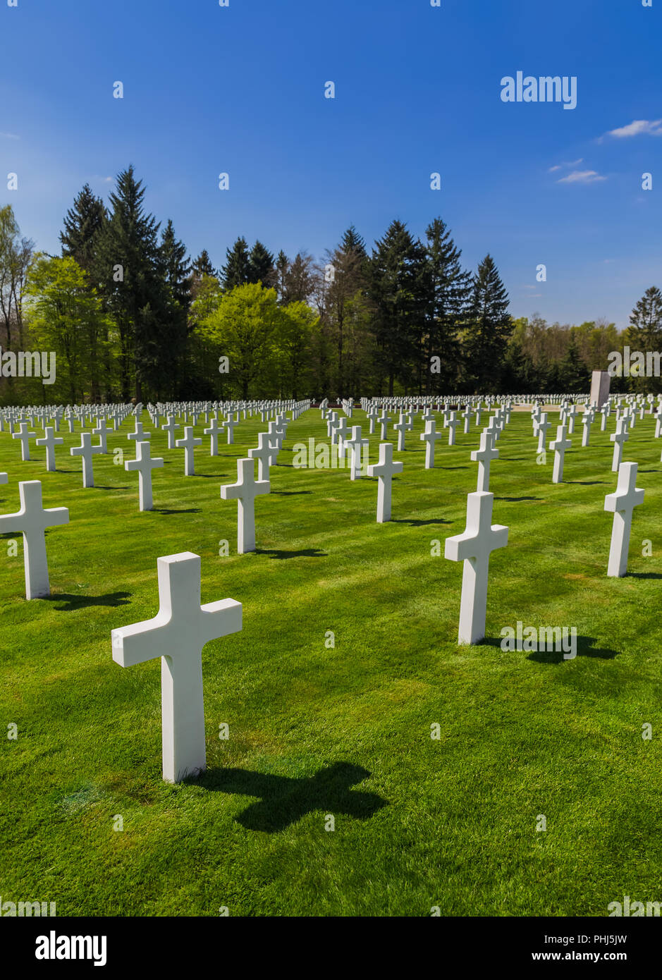 American Memorial Cemetery des Zweiten Weltkrieges in Luxemburg Stockfoto