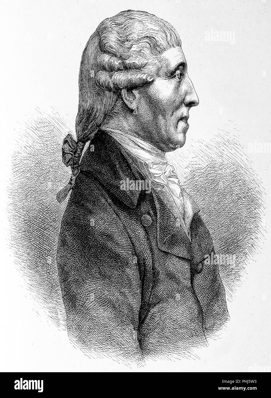 Porträt von Franz Joseph Haydn Stockfoto