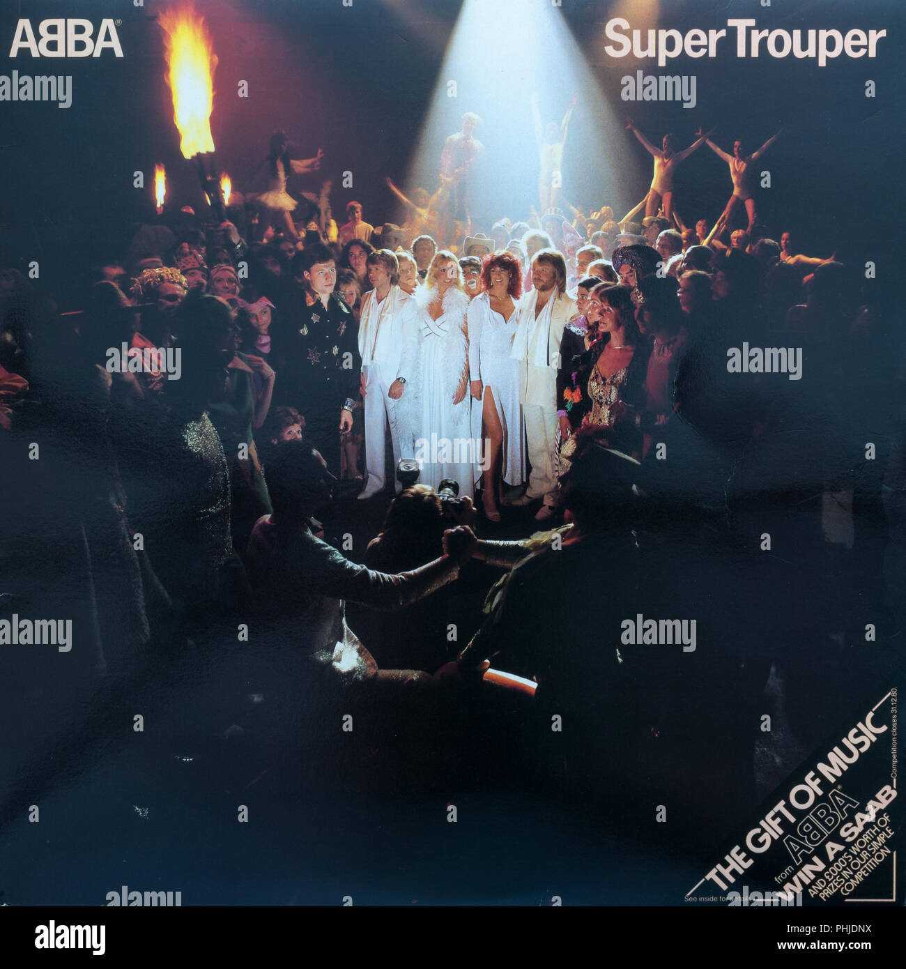 Super Trouper Abba Album Cover Stockfoto